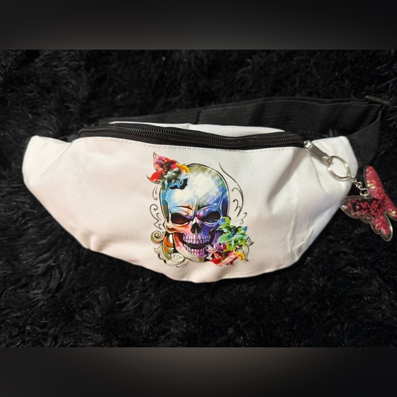 Multicolored skull fanny‎ pack - Picture 1 of 6